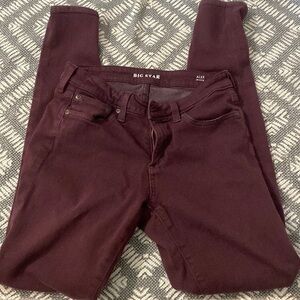 BIG STAR ALEX maroon skinny  pants size 27 in good used condition